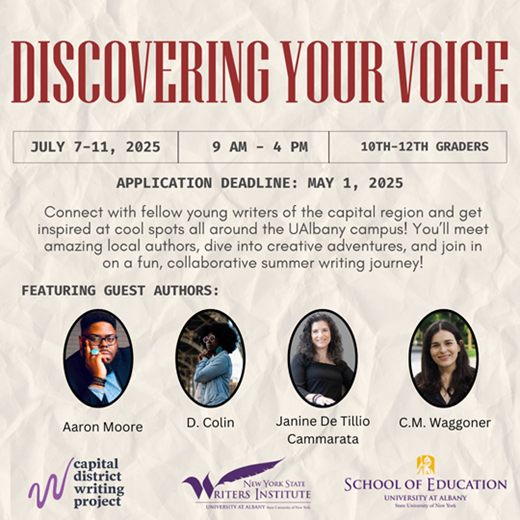 Discovering Your Voice (Rising 10th-12th Graders)